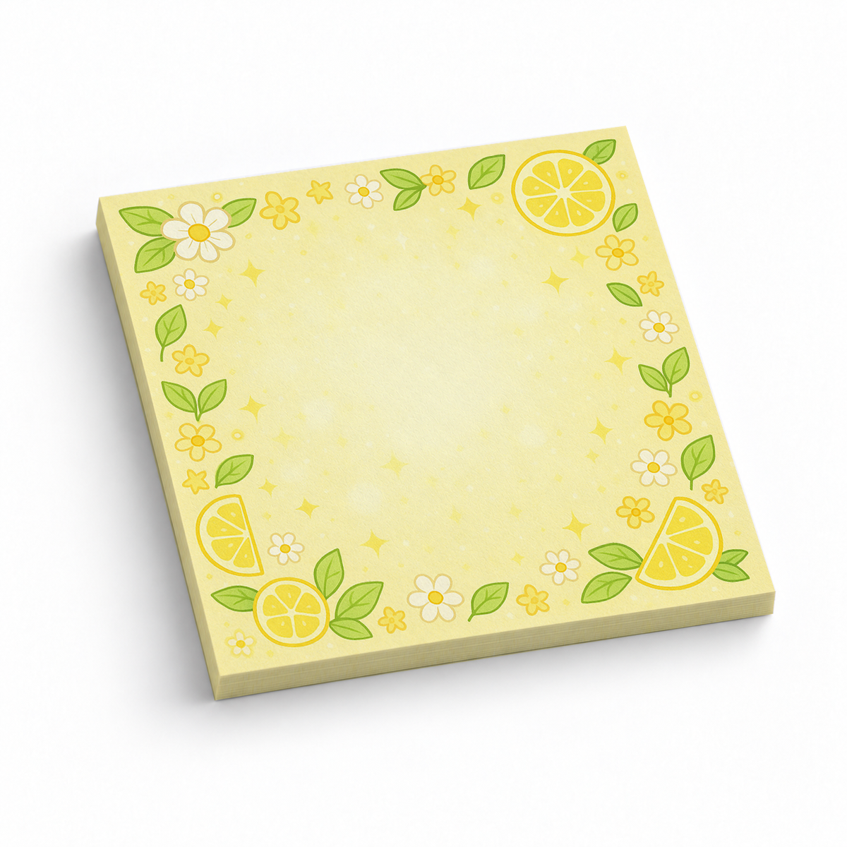 Sunny Lemon Slice 3x3 sticky notes, 50-sheet memo pad
