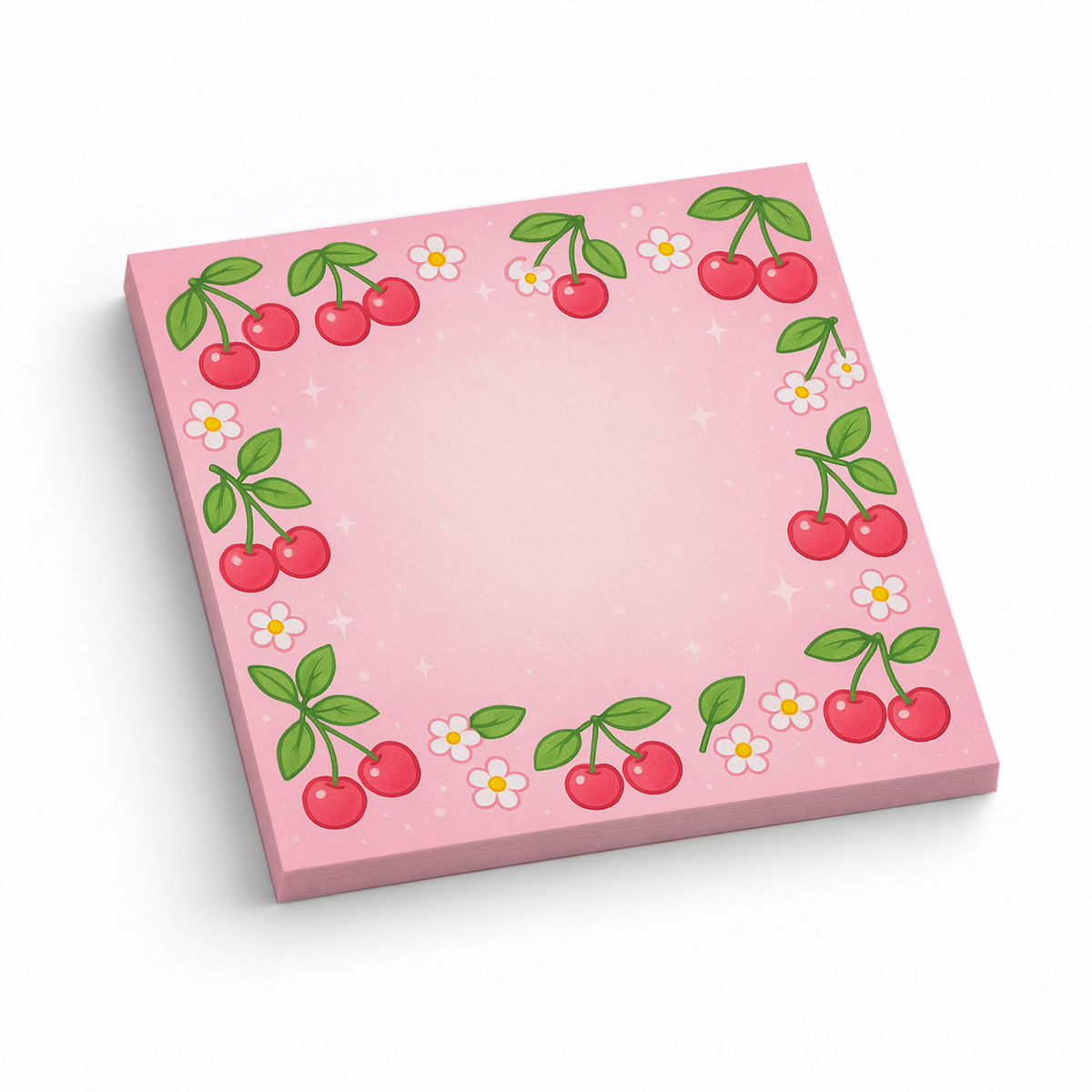 Sweet Cherry Blossom 3x3 sticky notes, 50-sheet memo pad