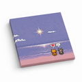Pixel Art Beach Cats 3x3 sticky notes, 50-sheet memo pad