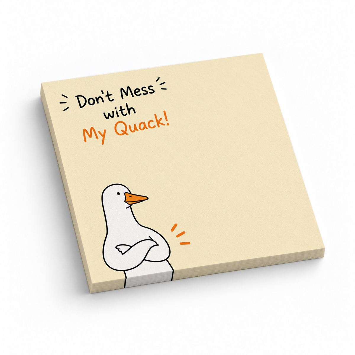 Funny Duck 3x3 sticky notes, 50-sheet memo pad