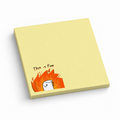 Thumbs Up Fire Meme 3x3 sticky notes, 50-sheet memo pad
