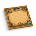 Captain's Orders Lined Pirate 3x3 sticky notes, 50-sheet memo pad