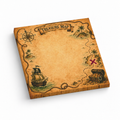 Treasure Map Nautical 3x3 sticky notes, 50-sheet memo pad