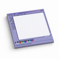 Purple Vintage Computer Paint Window 3x3 sticky notes, 50-sheet memo pad