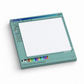 Teal 90s Computer Paint Program 3x3 sticky notes, 50-sheet memo pad