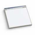 Retro Web Browser 3x3 sticky notes, 50-sheet memo pad