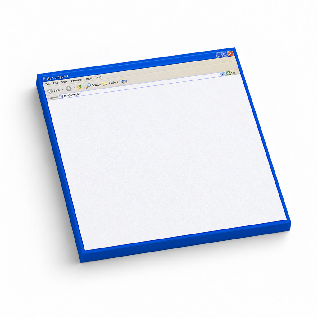 Retro "My Computer" Window 3x3 sticky notes, 50-sheet memo pad