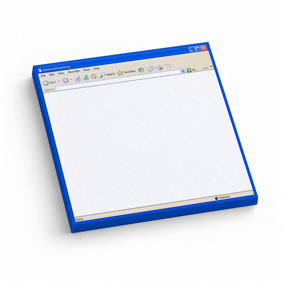Vintage Internet Browser Window 3x3 sticky notes, 50-sheet memo pad