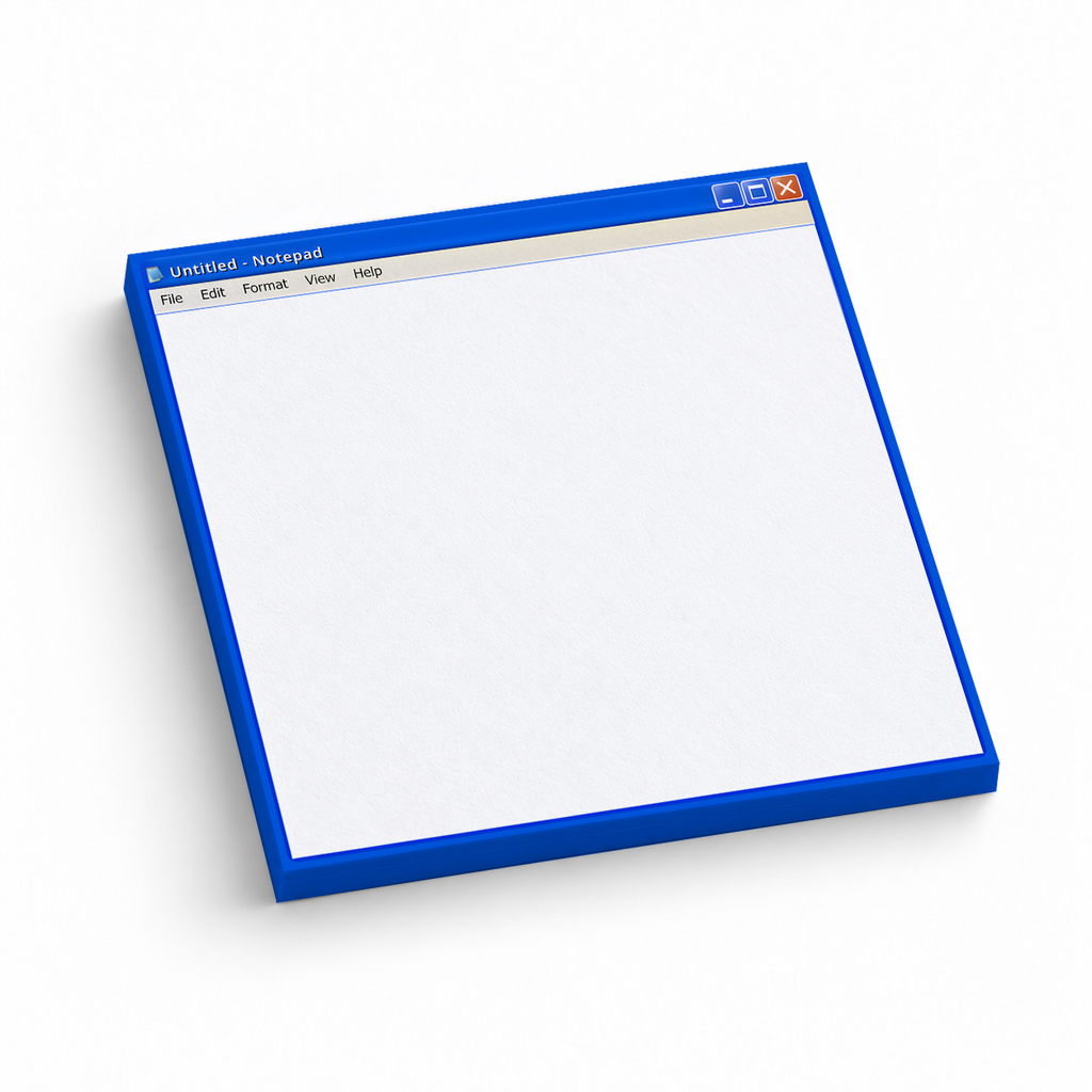 Retro "Untitled 3x3 sticky notes, 50-sheet memo pad